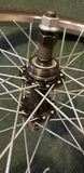 Used: 26" steel rear wheel. With tire, freewheel