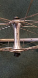 Used: 26" steel quick release front wheel.