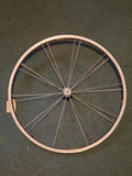 Used: front alloy quick release wheel. Rolf Satellite.