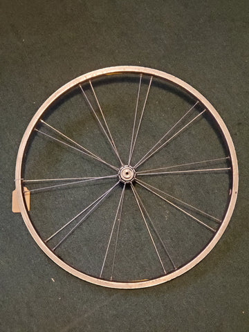 Used: front alloy quick release wheel. Rolf Satellite.