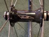 Used: front alloy quick release wheel. Rolf Satellite.