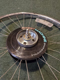 Used: single speed bolt on rear wheel.